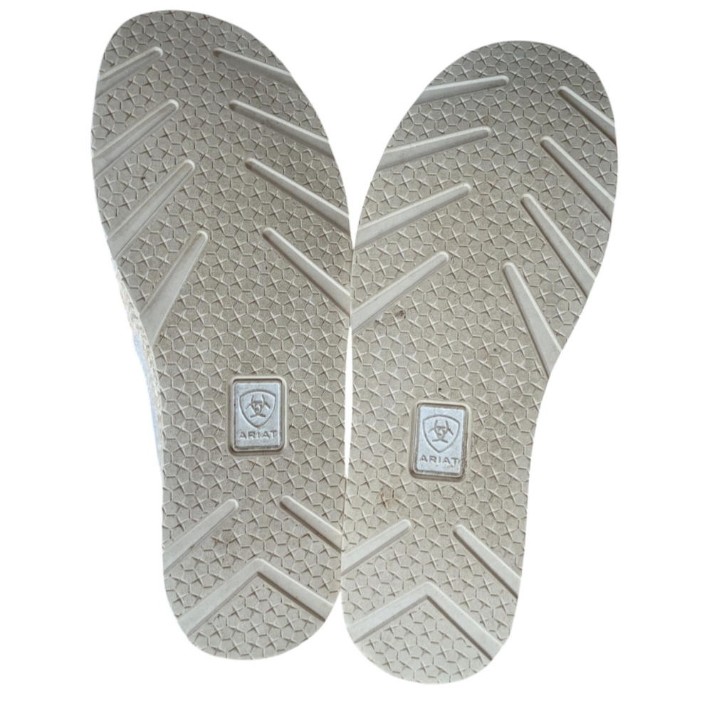 Ariat Cruiser Espadrille Sparklin' Silver Flats Size 7 - Picture 5 of 9